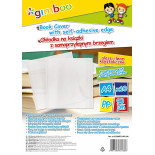 Okładka na książki GIMBOO z samoprzylepnym brzegiem, 30,5x54cm, 10szt., transparentna