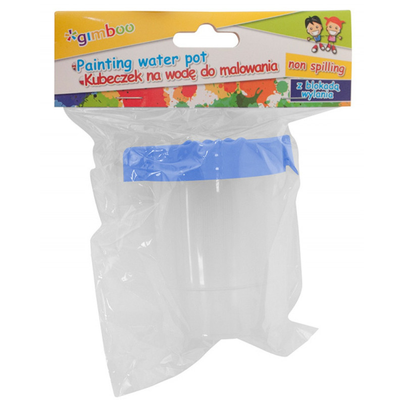 Kubeczek do wody GIMBOO, z blokadą wylania, 150ml, mix kolorów
