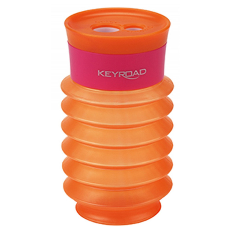 Temperówka KEYROAD Stretch Expandable, plastikowa, podwójna, blister, mix kolorów