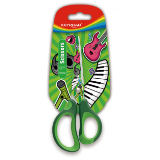 Nożyczki szkolne KEYROAD Tatto Soft, 15cm, blister, mix kolorów