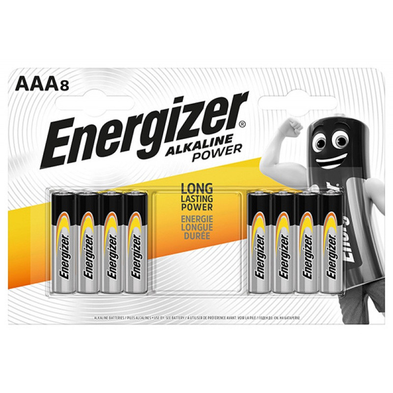 Bateria ENERGIZER Alkaline Power, AAA, LR03, 1,5V, 8szt.