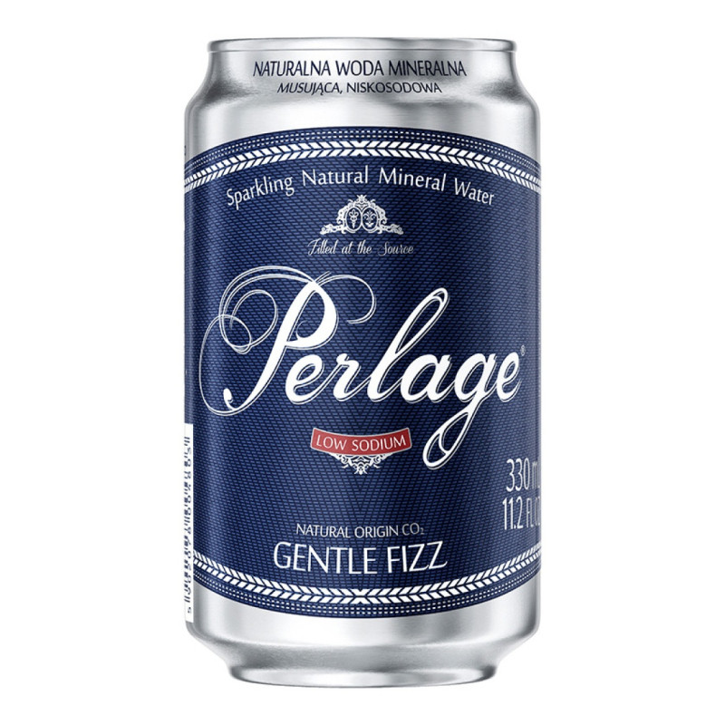 Woda CISOWIANKA Perlage, musująca, puszka, 0,33l