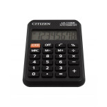 Kalkulator kieszonkowy CITIZEN LC110NR, 8-cyfrowy, 88x58mm, czarny