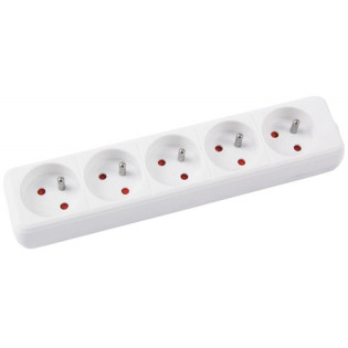 Przedłużacz OFFICE PRODUCTS, 5 gniazd, 3m, z uziemieniem, biały