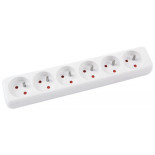 Przedłużacz OFFICE PRODUCTS, 6 gniazd, 5m, z uziemieniem, biały