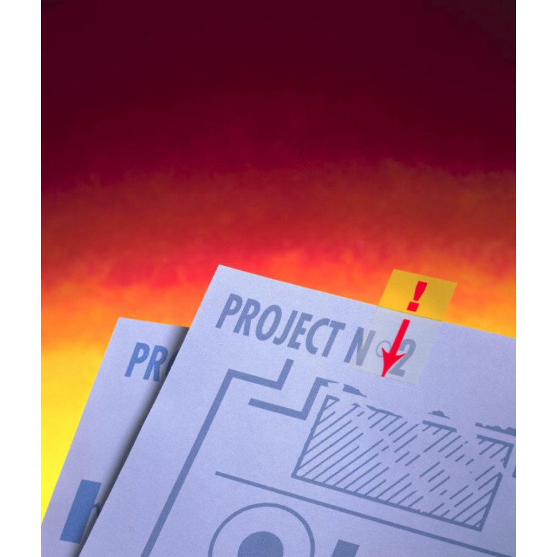 Zakładki indeksujące POST-IT® z nadrukiem „wykrzyknik” (680-33), PP, 25,4x43,2mm, 50 kart.