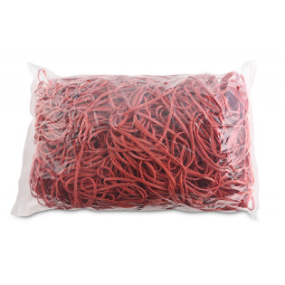 Gumki recepturki OFFICE PRODUCTS, średnica 130mm, 1,5x3mm, 60% kauczuku, 1000g, zgrzewka, czerwone
