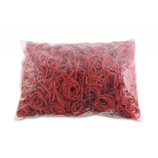 Gumki recepturki OFFICE PRODUCTS, średnica 30mm, 1,5x1,5mm, 60% kauczuku, 1000g, zgrzewka, czerwone