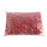 Gumki recepturki OFFICE PRODUCTS, średnica 50mm, 1,5x1,5mm, 60% kauczuku, 1000g, zgrzewka, czerwone