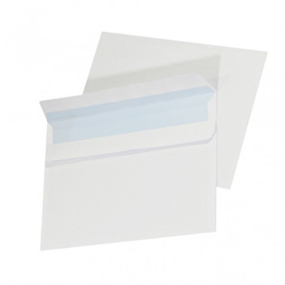 Koperty samoklejące OFFICE PRODUCTS, SK, C5, 162x229mm, 90gsm, 500szt., otwieranie po długim boku, białe