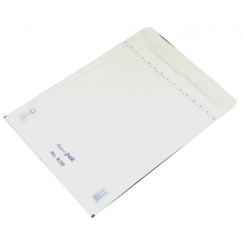 Koperty samoklejące z folią bąbelkową OFFICE PRODUCTS, HK, K20, 350x470mm/370x480mm, 10szt., białe