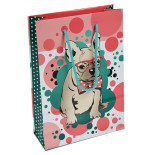 Torebka na prezenty OFFICE PRODUCTS, laminowana, 20x8x28cm, całoroczna, mix wzorów