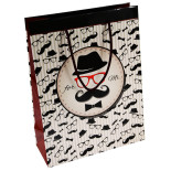 Torebka na prezenty OFFICE PRODUCTS, laminowana, 24x10x32cm, całoroczna, mix wzorów