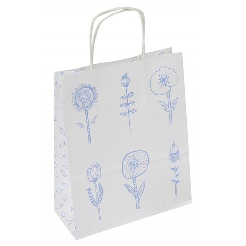 Torebka na prezenty OFFICE PRODUCTS, papierowa, 18x8x22,5cm, jednolita, pastelowa, mix wzorów