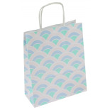 Torebka na prezenty OFFICE PRODUCTS, papierowa, 18x8x22,5cm, jednolita, pastelowa, mix wzorów