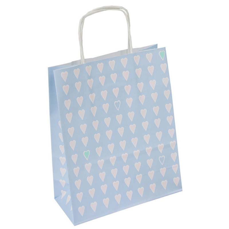 Torebka na prezenty OFFICE PRODUCTS, papierowa, 18x8x22,5cm, jednolita, pastelowa, mix wzorów