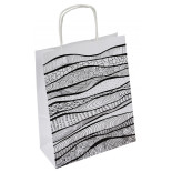 Torebka na prezenty OFFICE PRODUCTS, papierowa, 18x8x22,5cm, jednolita, pastelowa, mix wzorów