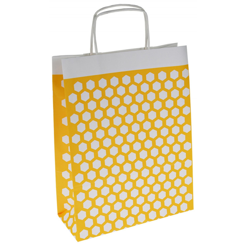 Torebka na prezenty OFFICE PRODUCTS, papierowa, 24x10x32cm, kolorowa, całoroczna, mix wzorów