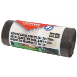 Worki na śmieci domowe OFFICE PRODUCTS, do segregacji odpadów BIO, mocne (LDPE), 120l, 10szt., brązowe