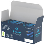 Kartridże SCHNEIDER One Change, do piór kulkowych, 0,6mm, 5szt., zielone