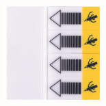 Zakładki indeksujące Q-CONNECT Sign-here, PP, 20x45mm, 4x40 kart.