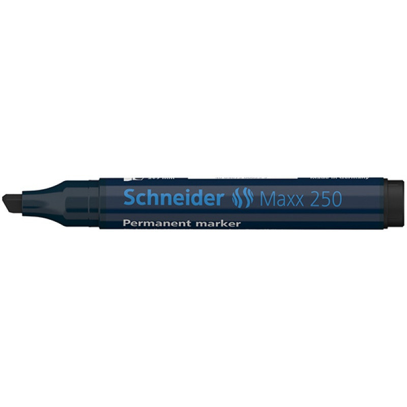 Marker permanentny SCHNEIDER Maxx 250, ścięty, 2-7mm, czarny