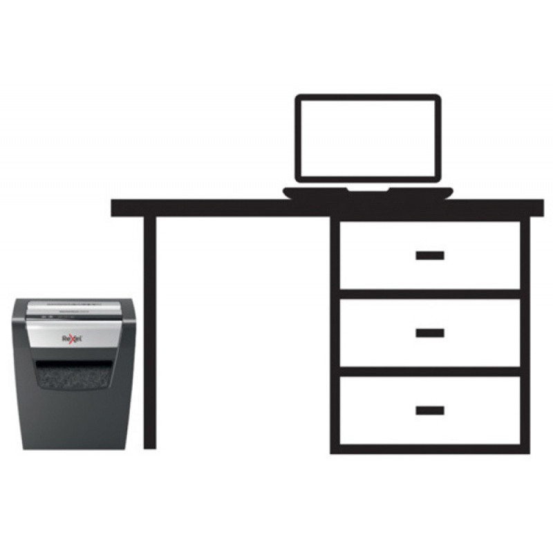 Niszczarka Rexel Momentum X410, konfetti, P-4, 10 kart., 23l, czarna