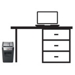 Niszczarka Rexel Momentum X410-SL Slimline, konfetti, P-4, 10 kart., 23l, czarna