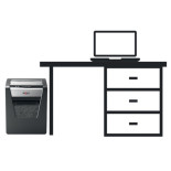 Niszczarka Rexel Momentum X415, konfetti, P-4, 15 kart., 23l, czarna