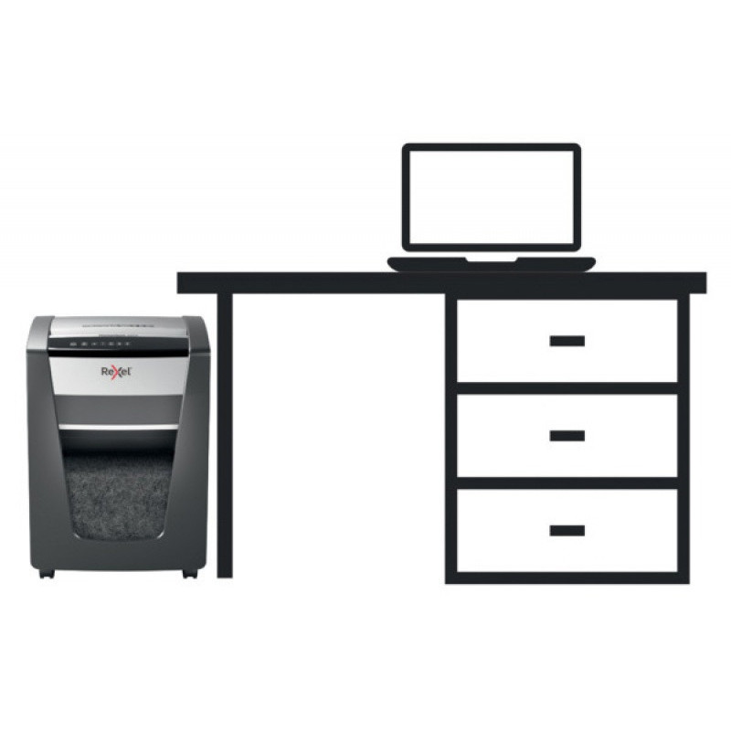 Niszczarka Rexel Momentum X420, konfetti, P-4, 20 kart., 30l, czarna