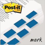 Zakładki indeksujące POST-IT® (680-B2EU), PP, 25,4x43,2mm, 2x50 kart., niebieskie