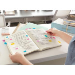 Zakładki indeksujące POST-IT® (680-B2EU), PP, 25,4x43,2mm, 2x50 kart., niebieskie