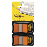 Zakładki indeksujące POST-IT® (680-O2EU), PP, 25,4x43,2mm, 2x50 kart., pomarańczowy