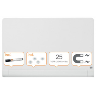 Tablica suchoś. -magn. NOBO Brillant, 100x60cm, panoramiczna 45", szklana, biała