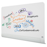 Tablica suchoś. -magn. NOBO Brillant, 100x60cm, panoramiczna 45", szklana, biała