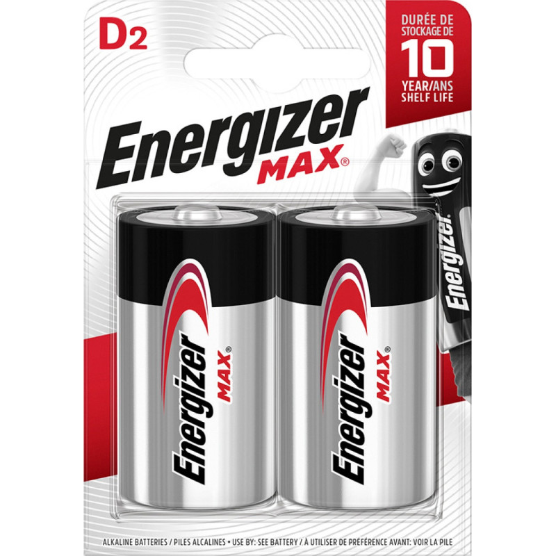 Bateria ENERGIZER Max, D, LR20, 1,5V, 2szt.