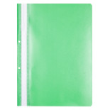 Skoroszyt OFFICE PRODUCTS, PP, A4, 2 otwory, 100/170mikr., wpinany, zielony