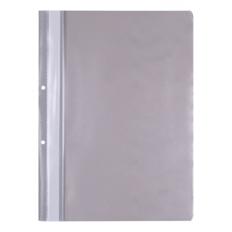 Skoroszyt OFFICE PRODUCTS, PP, A4, 2 otwory, 100/170mikr., wpinany, szary