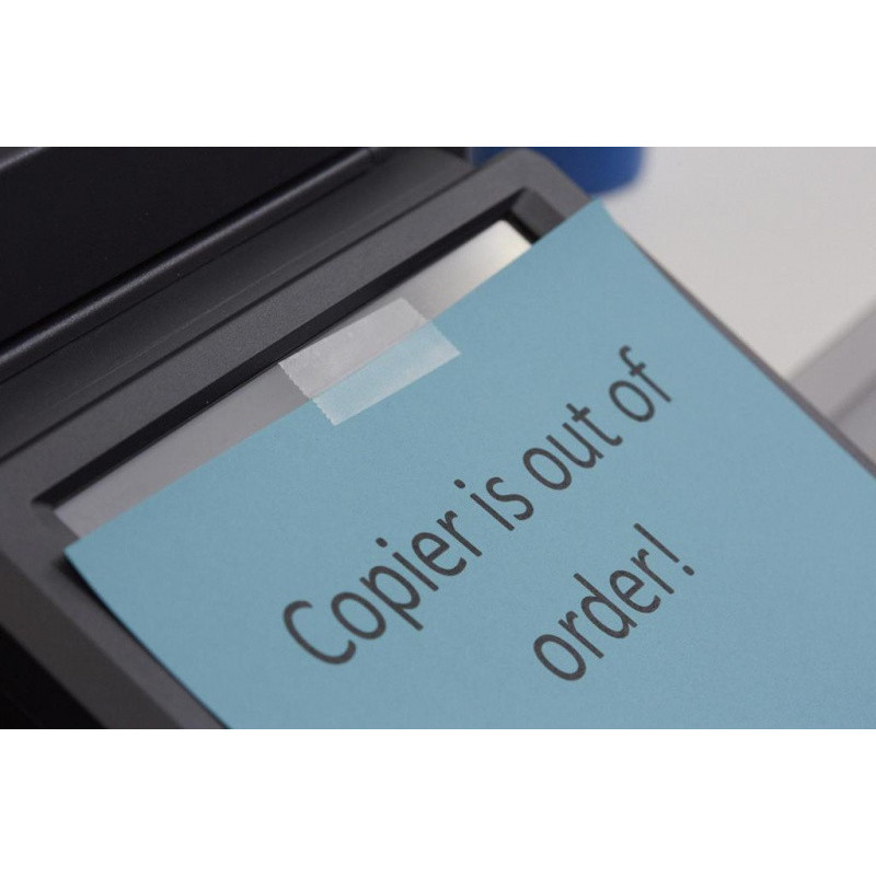 Taśma klejąca SCOTCH® Wall-Safe, bezpieczna dla ścian, na podajniku, 19mm, 16,5m, transparentna