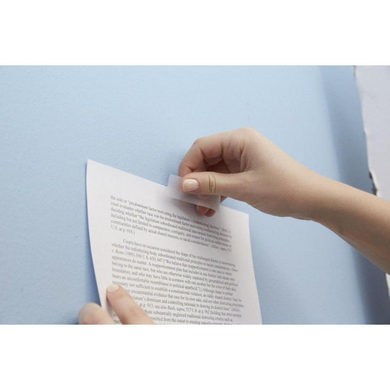 Taśma klejąca SCOTCH® Wall-Safe, bezpieczna dla ścian, na podajniku, 19mm, 16,5m, transparentna