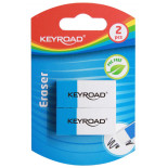 Gumka wielofunkcyjna KEYROAD Duo Eraser, 2szt. blister, niebiesko-biała