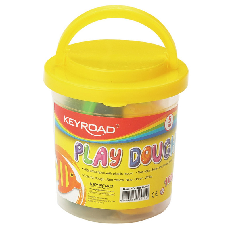 Ciastolina KEYROAD, 5szt., z foremkami, mix kolorów