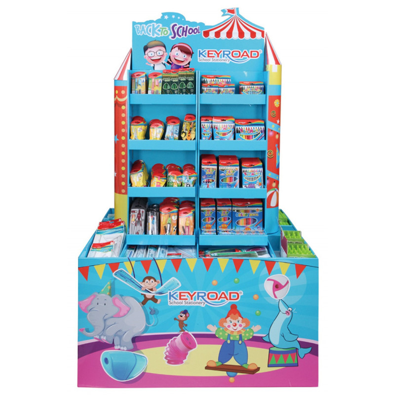 Duży display KEYROAD Back To School, metal, bez wyposażenia, niebieski