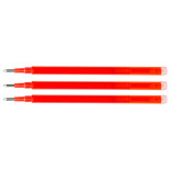 Wkład do długopisu wymazywalnego Q-CONNECT, 1,0mm, 3szt., zawieszka, czerwony