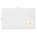 Tablica suchoś. -magn. NOBO Brillant, 188x106cm, panoramiczna 85", szklana, biała