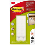 Rzepy COMMAND™ (17207), do wieszania obrazów, wąskie, 4szt., białe