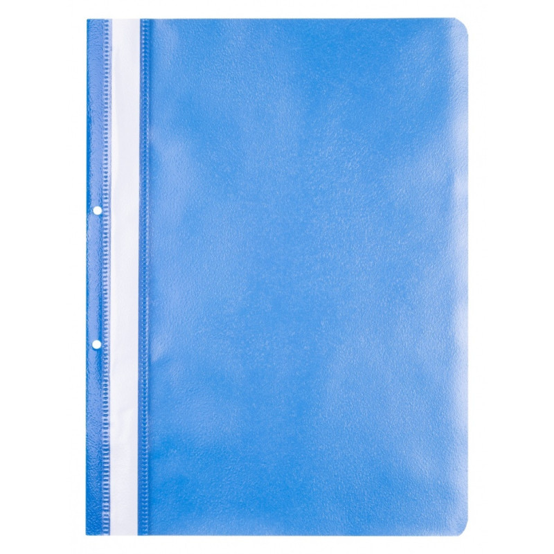 Skoroszyt OFFICE PRODUCTS, PP, A4, 2 otwory, 100/170mikr., wpinany, niebieski