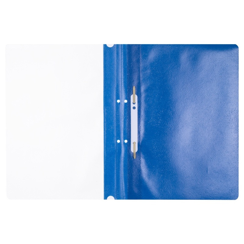 Skoroszyt OFFICE PRODUCTS, PP, A4, 2 otwory, 100/170mikr., wpinany, granatowy