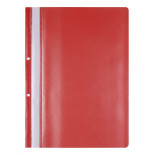 Skoroszyt OFFICE PRODUCTS, PP, A4, 2 otwory, 100/170mikr., wpinany, czerwony