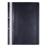 Skoroszyt OFFICE PRODUCTS, PP, A4, 2 otwory, 100/170mikr., wpinany, czarny
